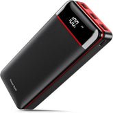 Portable Charger Power Bank 25000mAh, Fast Charging USB C with 3 Outputs & 2 Inputs & Flashlight, Ultra High Capacity External Battery Pack for Cell Phone Compatible with iPhone, Samsung, Android etc