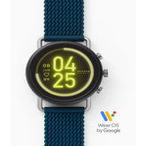 Skagen faster 3 3572 Dail colour black Strap colour blue Strap material silicon (used)