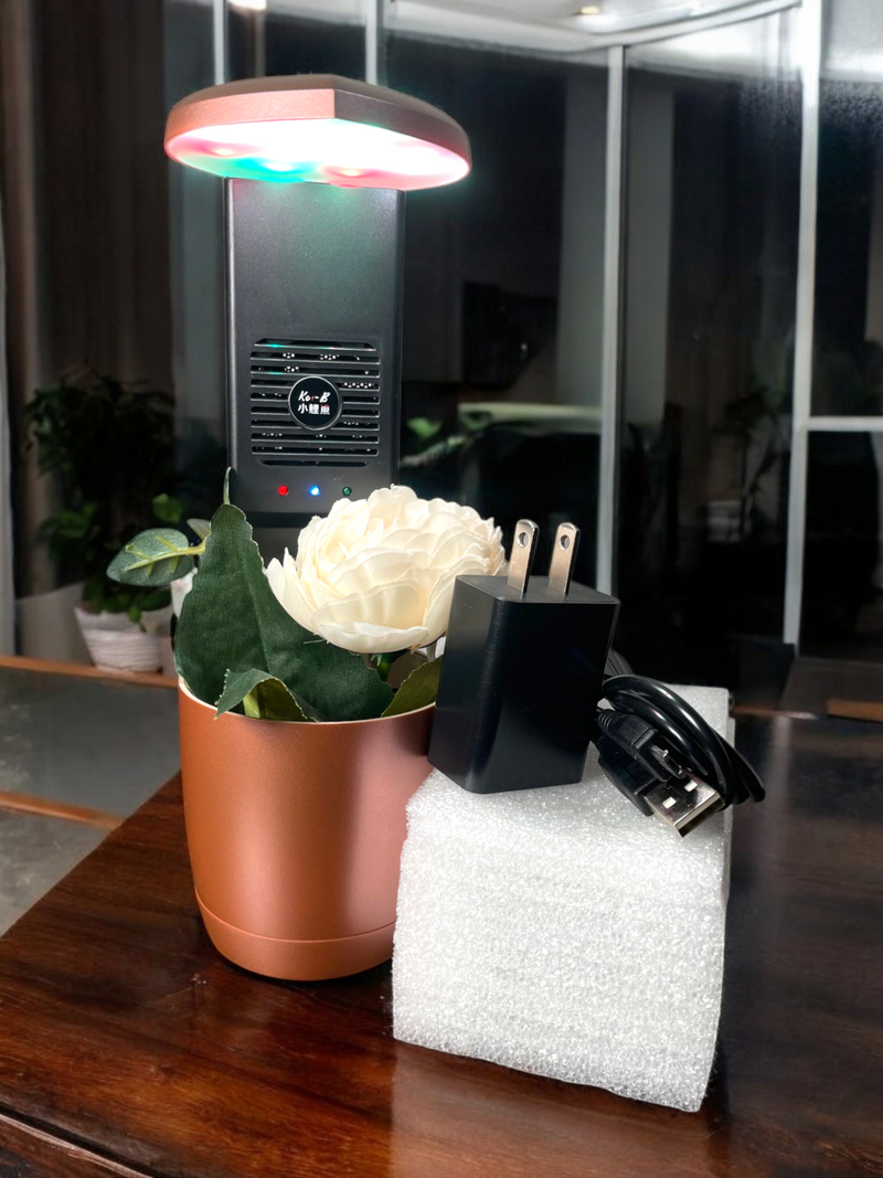 Smart Multi-Use Flower Pot with Built-in Air Purifier & Storage