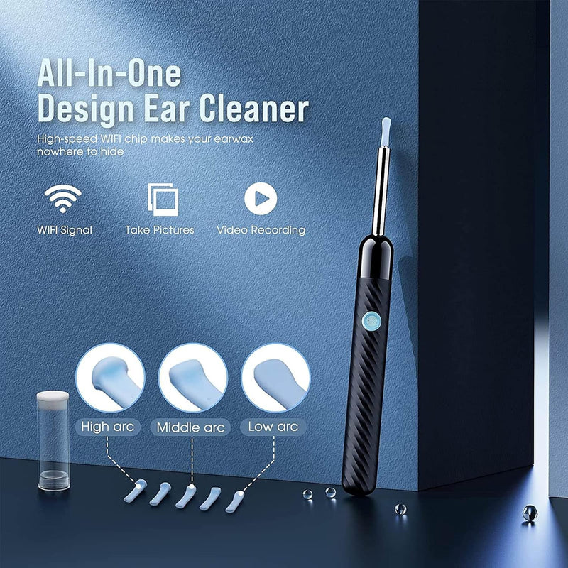 Earwax Remover Tool with 8 Pcs Ear Set - with Camera