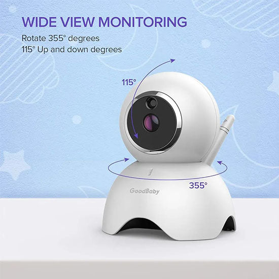 Baby Monitor with 1 Camera and Audio - 5¡± Display Video Baby Monitor Remote Pan