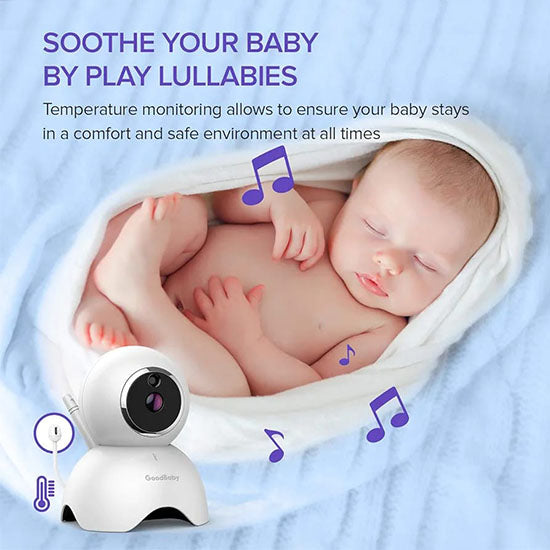 Baby Monitor with 1 Camera and Audio - 5¡± Display Video Baby Monitor Remote Pan