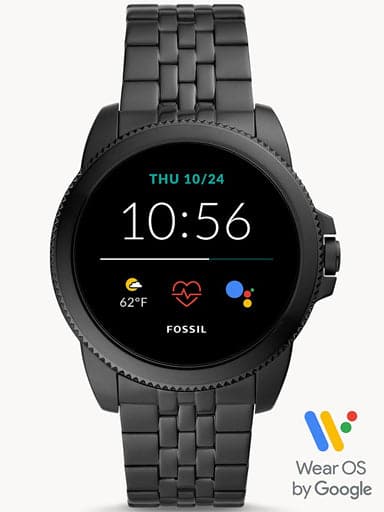 Fossil Men's Gen 5E 44mm Stainless Steel Touchscreen Smartwatch, Black