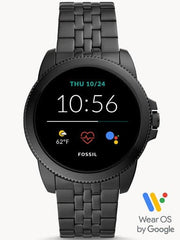 Fossil Men's Gen 5E 44mm Stainless Steel Touchscreen Smartwatch, Black